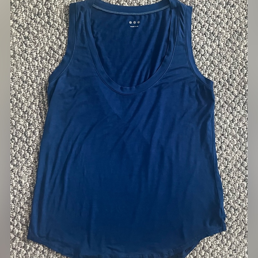 Three Dots Blue Sleeveless Top Size XS